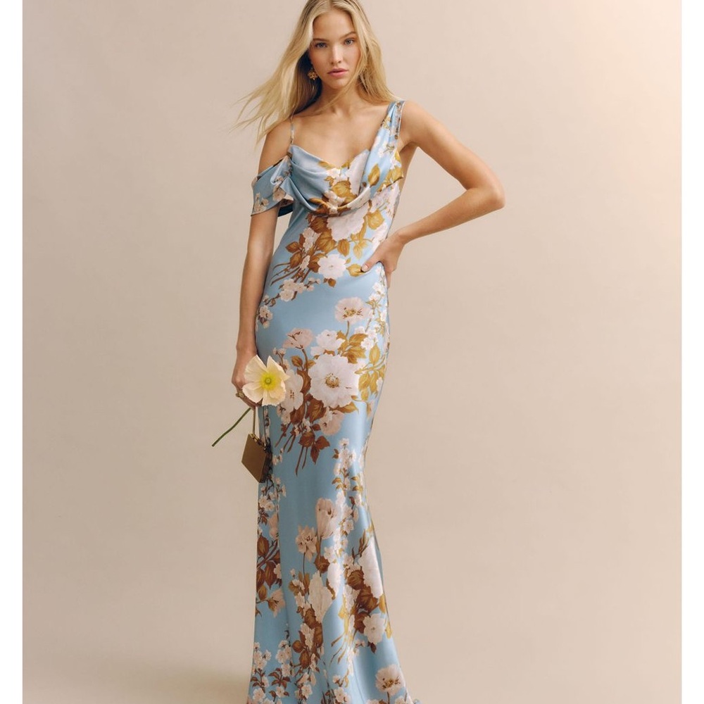 Floral Off-Shoulder Gown